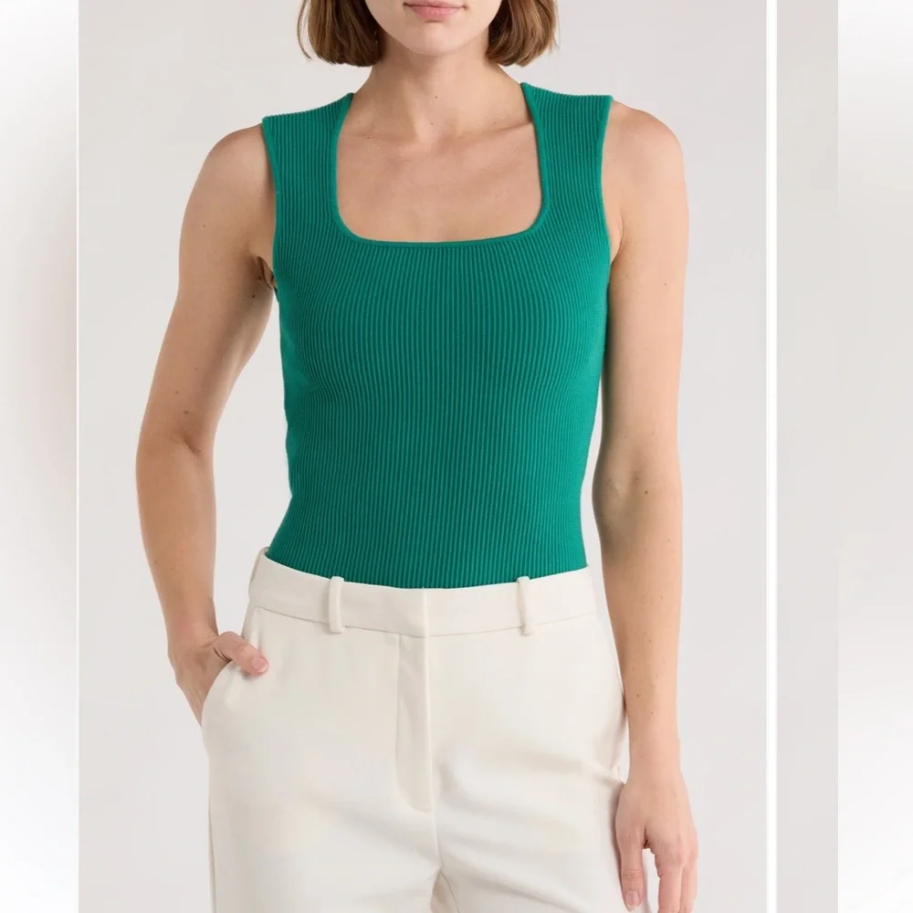 Leith Square Neck Sweater Tank - Picture 1 of 7